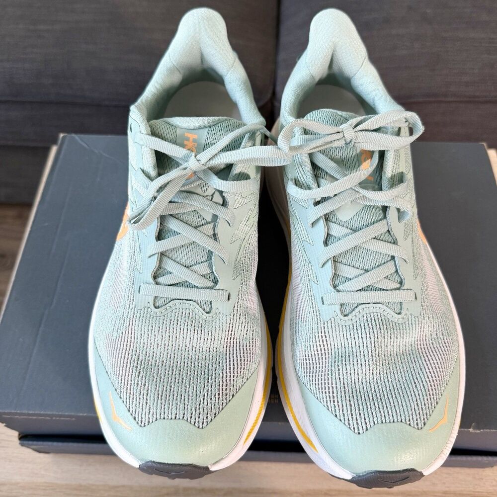 Hoka One One Challenger 8 Jade Cosmic Green Trail Running Shoes Women's 10D Wide - Picture 5 of 12